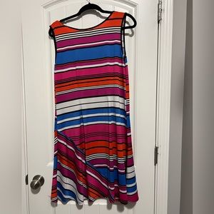 Sam and Jess multicolored stripes dress